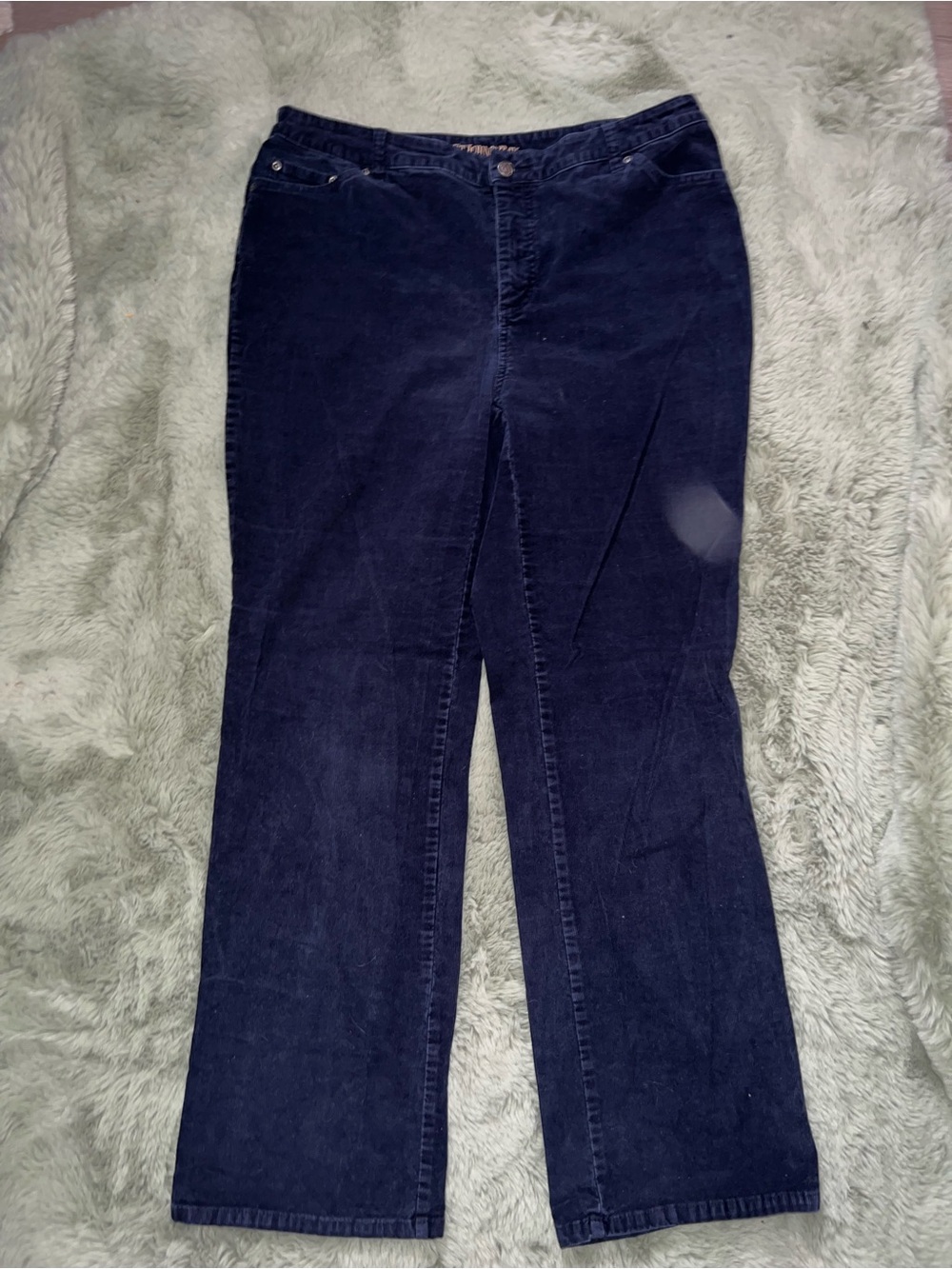 St. John's Bay Navy Corduroy Pants - dust in first photo no stain.